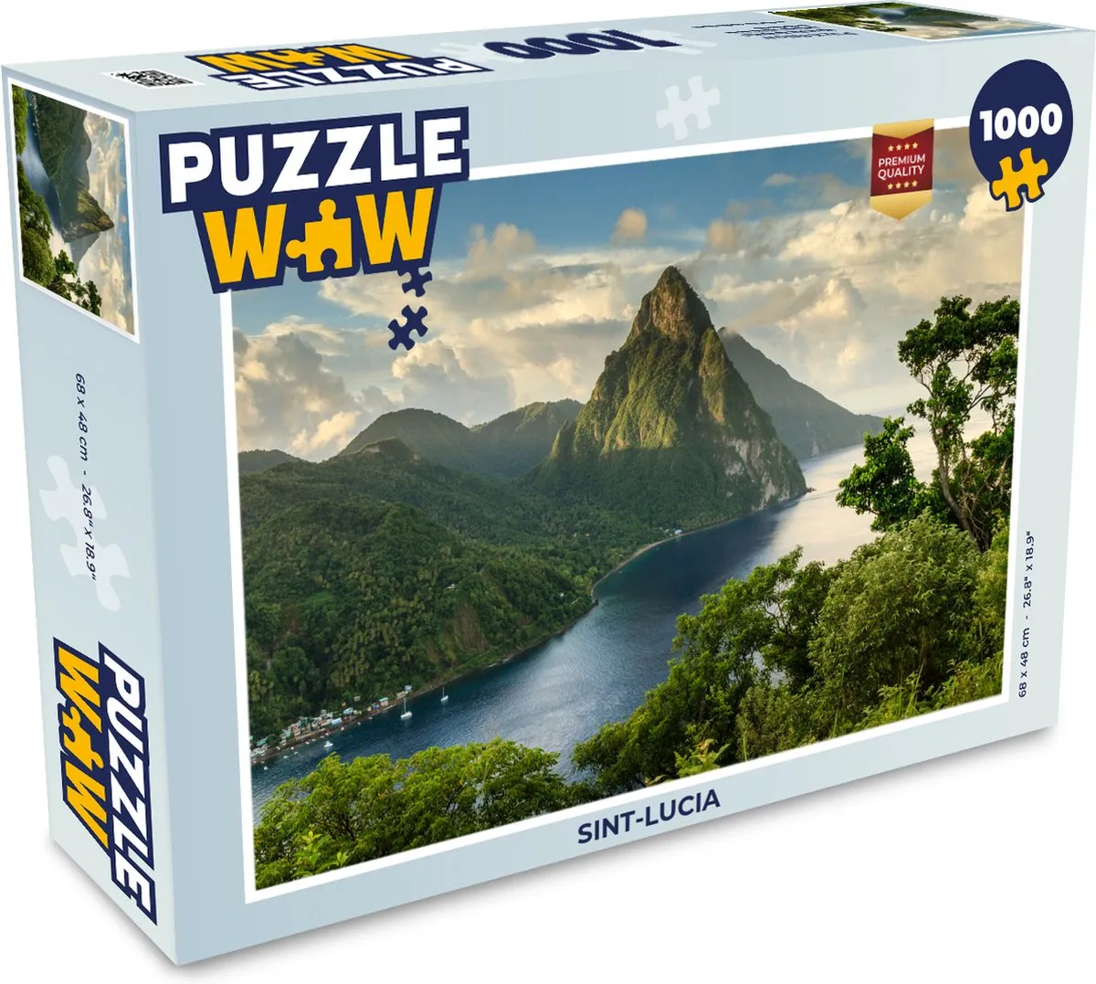 PuzzleWow Sint-Lucia Legpuzzel 1000 Stuks - Multicolor