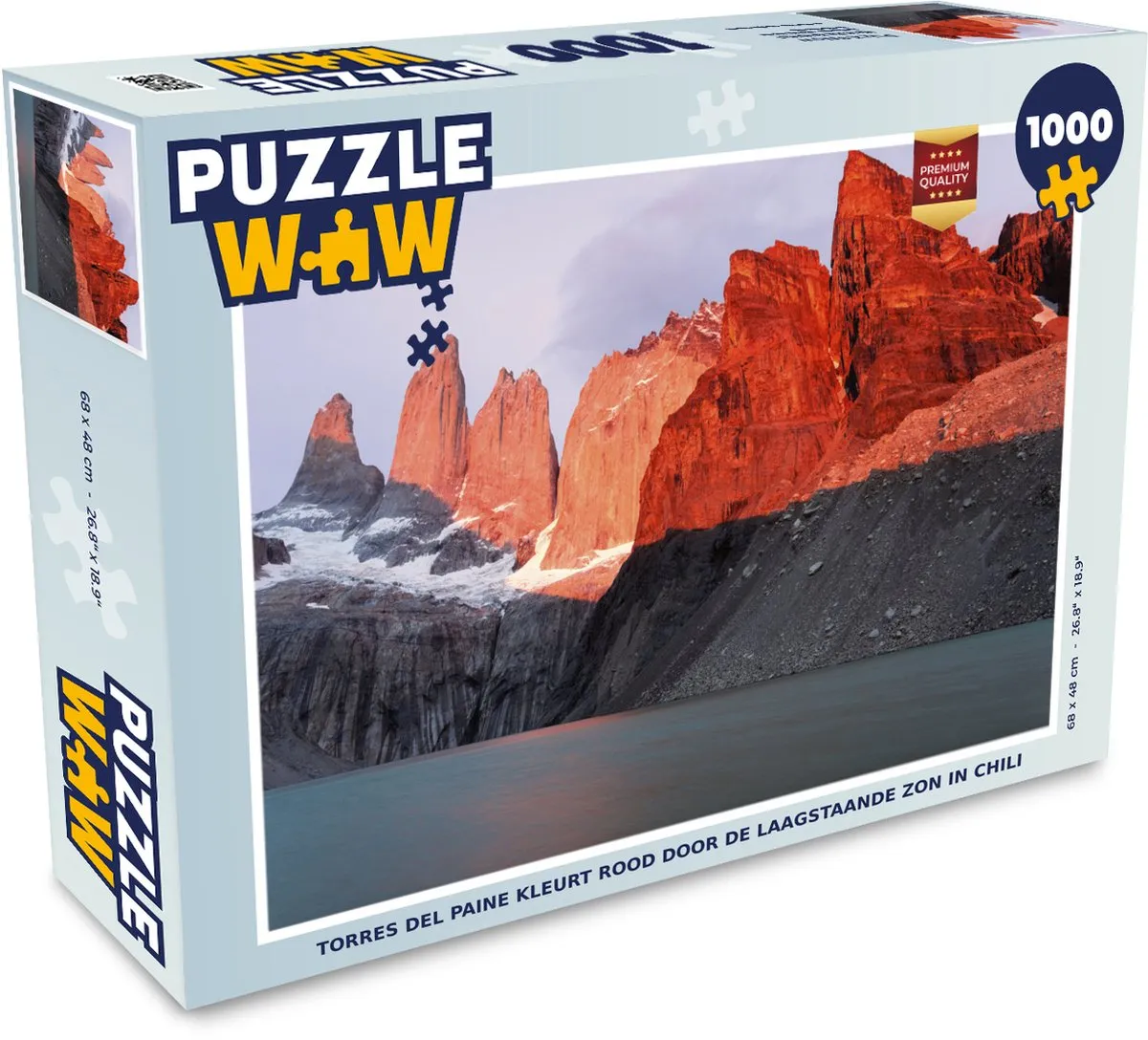 PuzzleWow Torres del Paine Legpuzzel 1000 Stuks