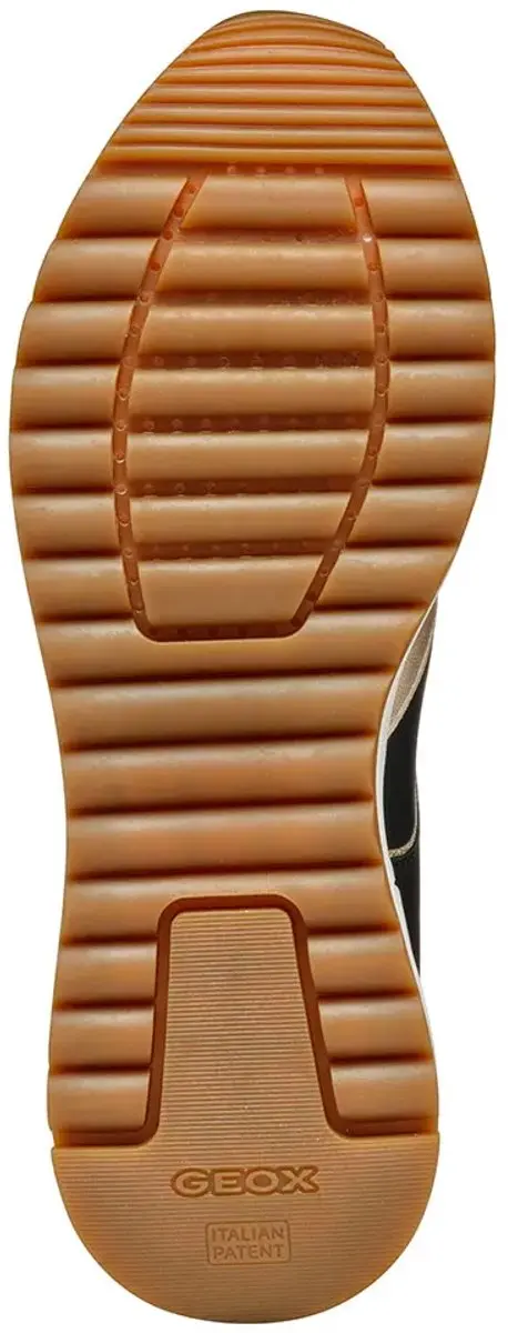 Geox Desya Dames Sneakers - Zwart/Lichtgoud - 36 - afbeelding 4 van 6