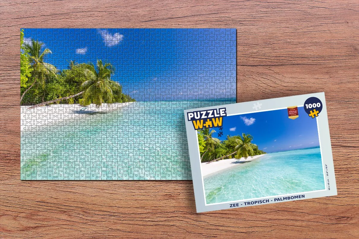 PuzzleWow Zee Tropisch Legpuzzel 1000 Stuks - Multicolor