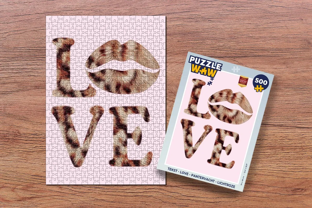 PuzzleWow Love Pantervacht Legpuzzel 500 Stuks
