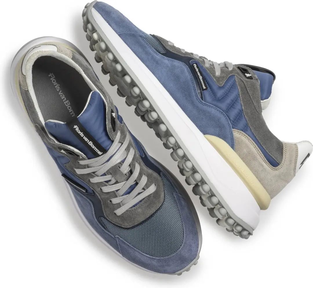 Floris van Bommel Sfm-10152 Lage Sneakers - Blauw - afbeelding 3 van 6