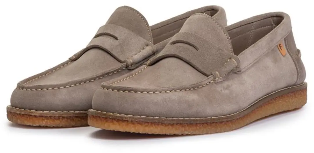 Floris van Bommel Suede Instapper - Beige - afbeelding 2 van 5