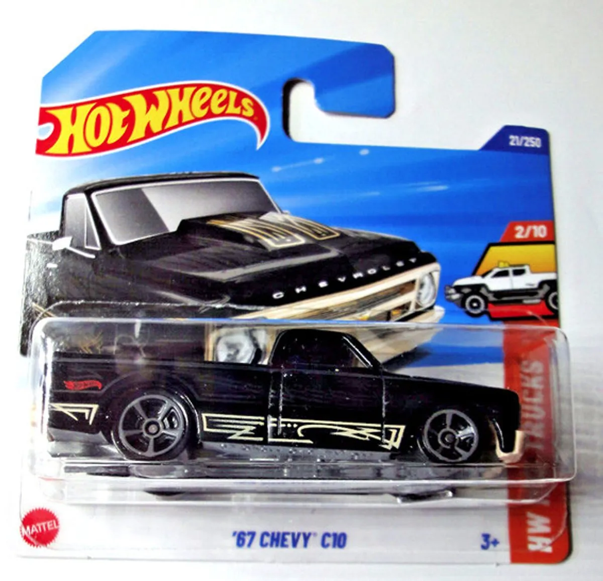 Hot Wheels '67 Chevy C10 Black HW Hot Trucks 21A