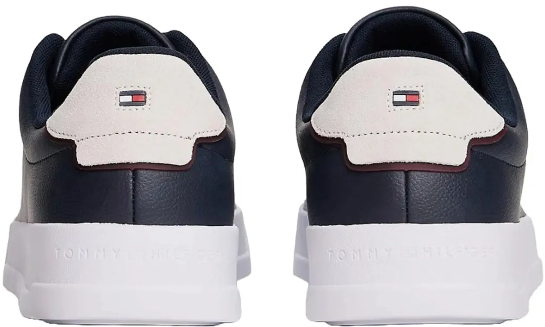 Tommy Hilfiger Heren Court Leather Sneakers - Blauw - Maat 46 - afbeelding 6 van 6