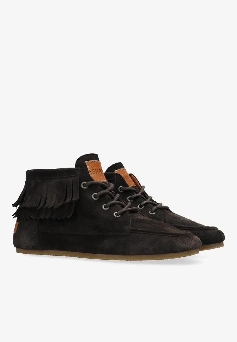 Shabbies Ciska Frina Veterschoenen - Dames - Bruin - Maat 40