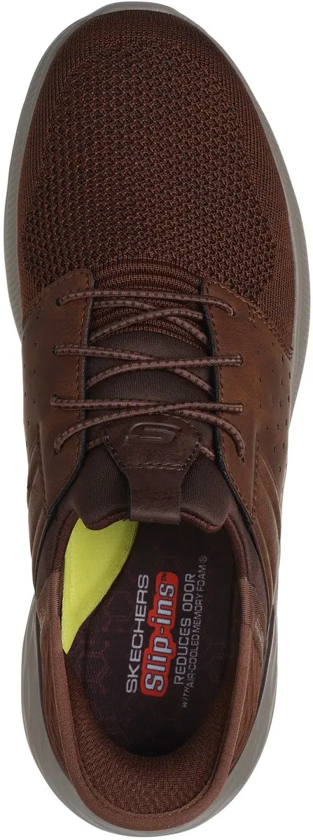 Skechers Garner Newick Heren Sneakers 41.5 - Dark Brown - afbeelding 6 van 6