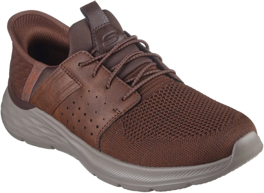 Skechers Garner Newick Heren Sneakers 41.5 - Dark Brown - afbeelding 3 van 6
