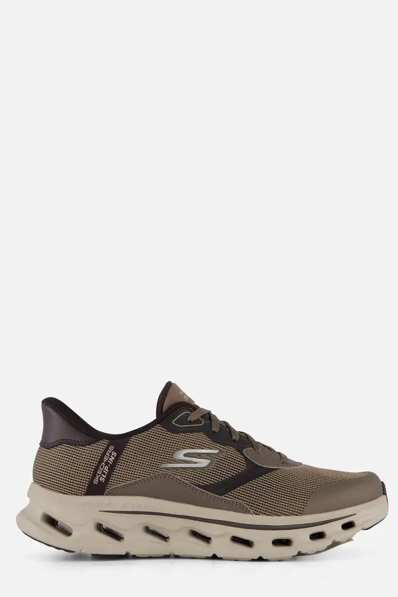 Skechers Go Walk Slip-ins Glide-Step taupe Textiel