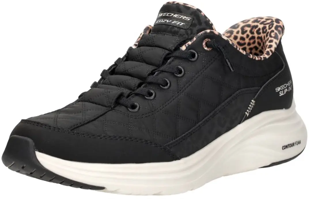 Skechers CONTOUR FOAM-LEOPARD DREAM Dames Instappers - Multi/Zwart
