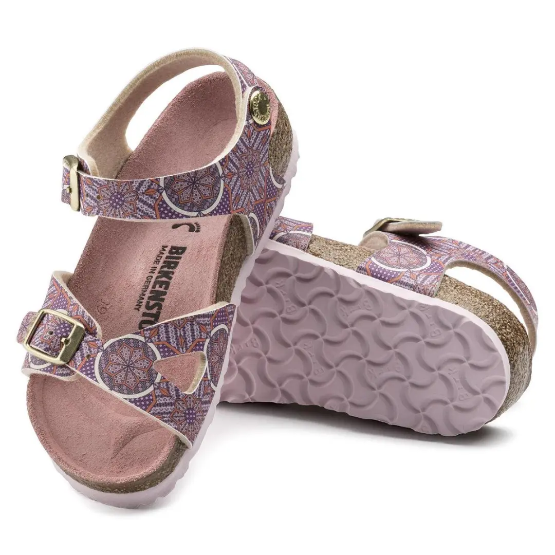 Birkenstock Rio Oriental Tiles rose maat 28