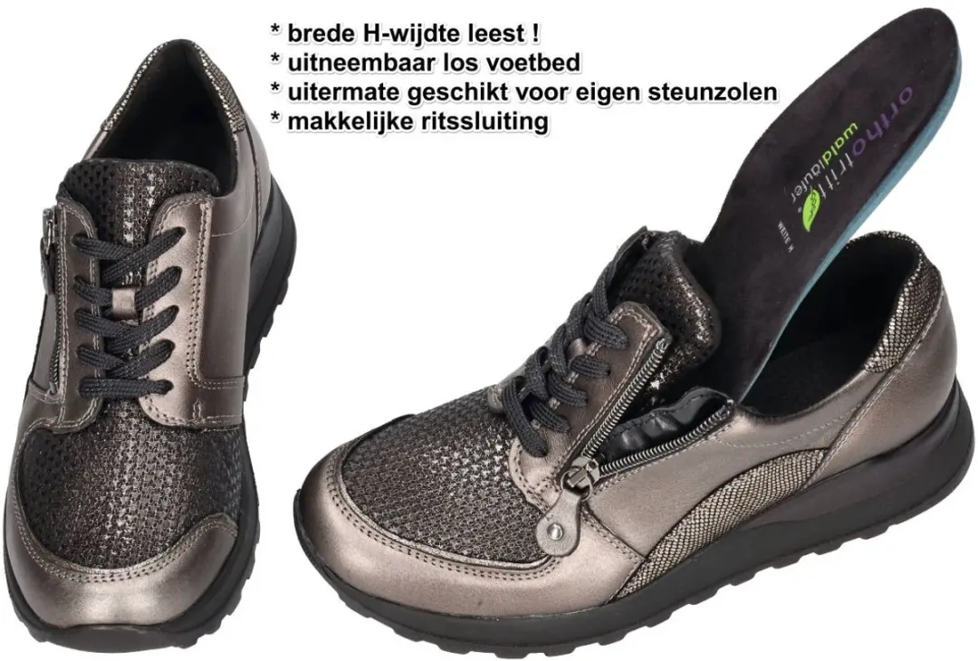 Waldlaufer -Dames - brons - sneakers - maat 38.5 - afbeelding 3 van 4