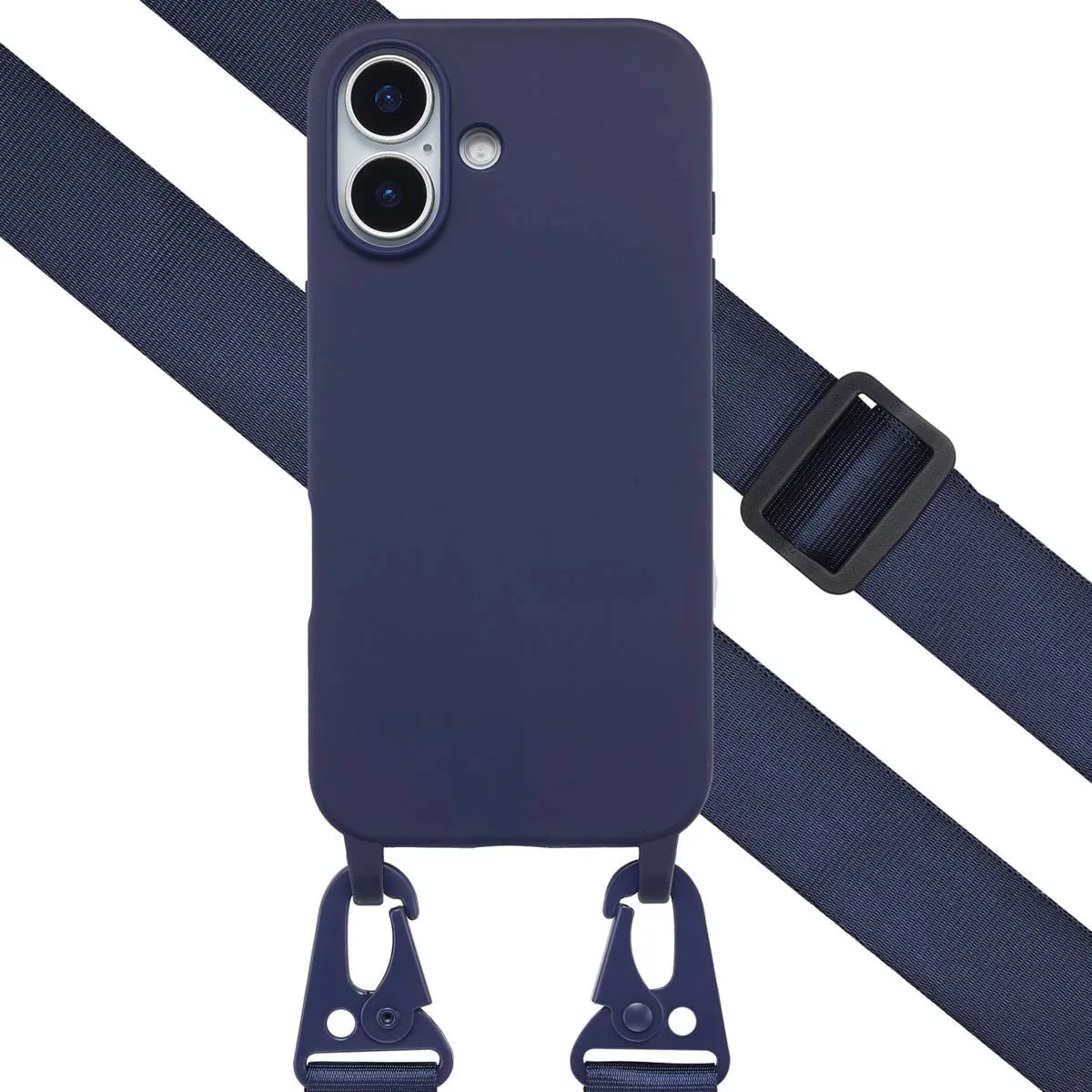 Selencia Hoesje iPhone 17 - Siliconen - Donkerblauw