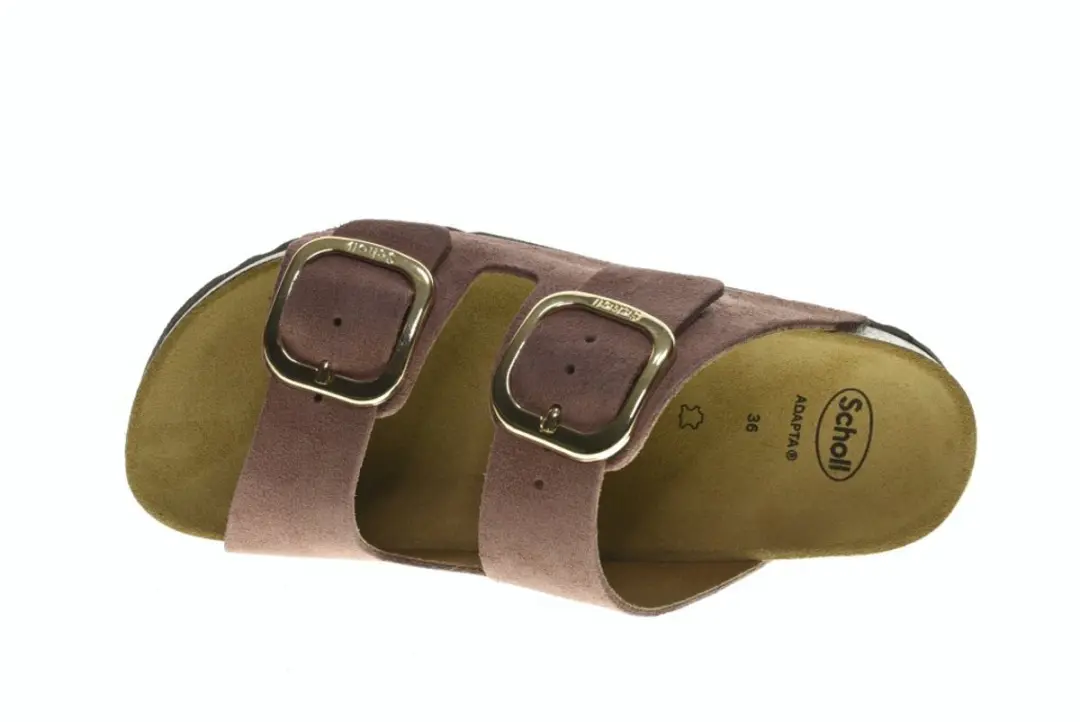 Scholl Noelle Sandalen Slides - Rood Suede