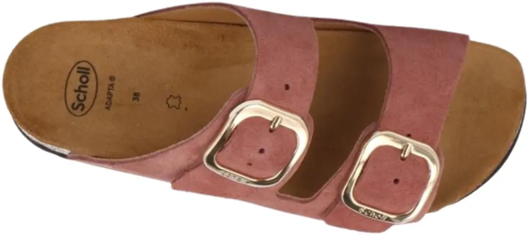 Scholl Noelle Sandalen Slides - Rood Suede - afbeelding 6 van 6