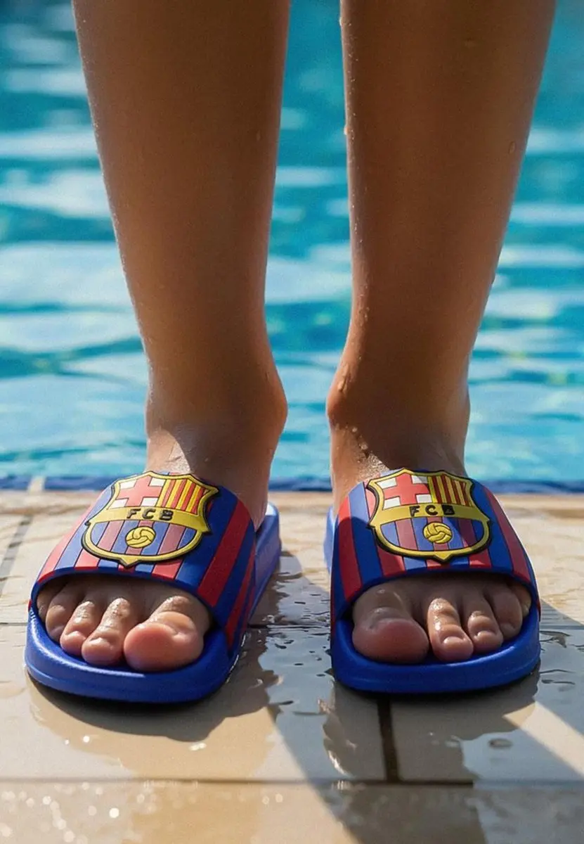 Disney FC Barcelona Badslippers - Blauw - 36/37 - afbeelding 4 van 6