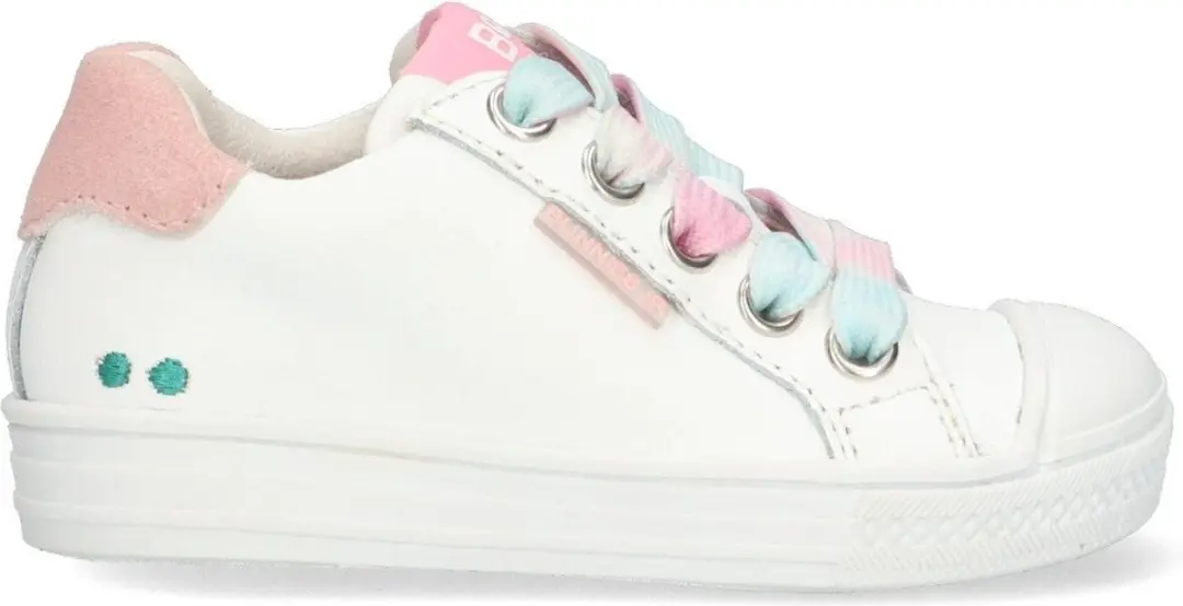 Fenn Firm Lage Sneakers Meisjes Wit Roze