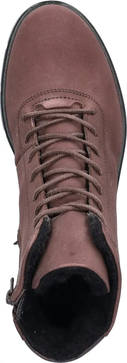 ECCO Bella Dames Veterboot - Rood - Maat 38