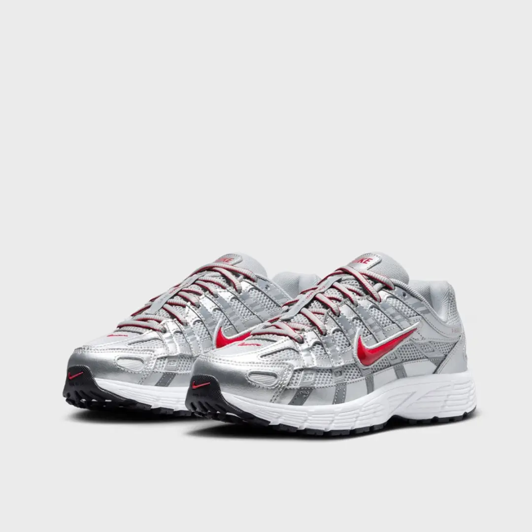 Nike P-6000 Sneakers - Maat 38 - Metallic Silver/Red - afbeelding 3 van 6