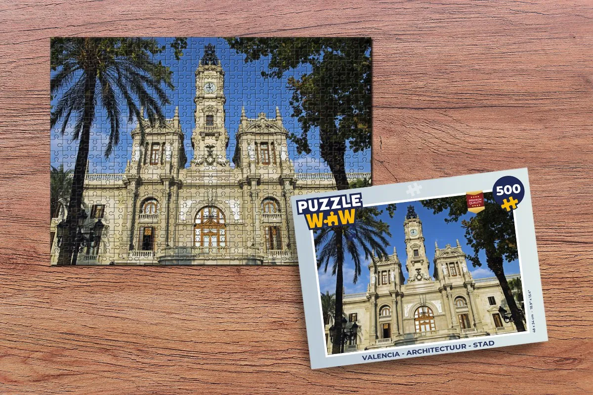 PuzzleWow Valencia Legpuzzel 500 Stuks - Multicolor
