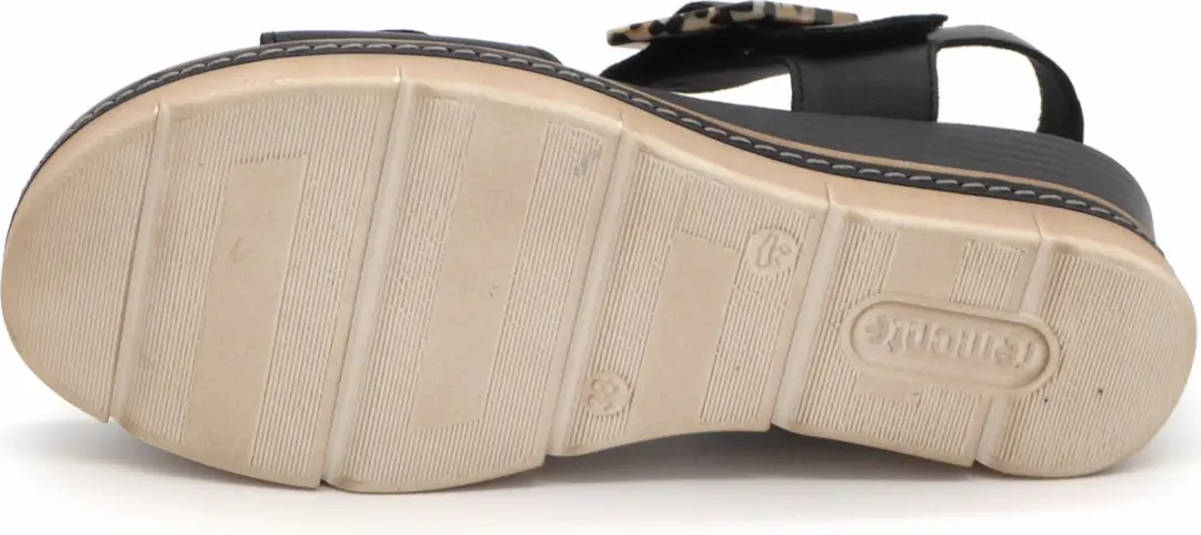 Remonte D2L53 Dames Sandalen - Sleehak Zwart 38 - afbeelding 6 van 6