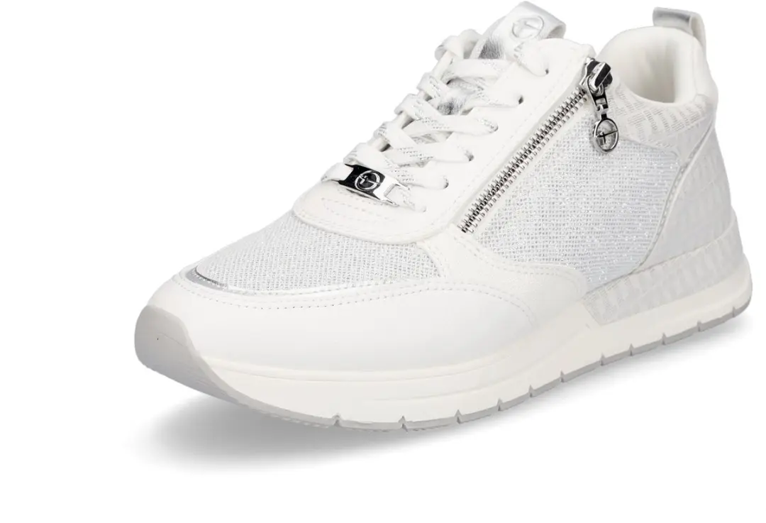 Tamaris Low Top Sneaker Damesschoenen Vegan M2373241 wit/zilver