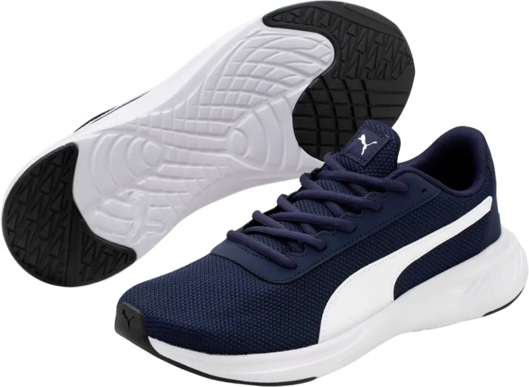 PUMA Night Runner V2 Heren Hardloopschoenen - Donkerblauw/Wit - afbeelding 4 van 6