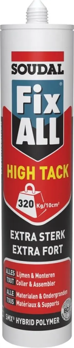 Soudal Fix All High Tack 290ml - Wit - afbeelding 2 van 4