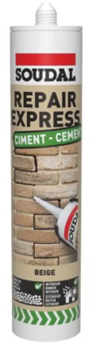 Soudal Repair Express Cement 300ml - Beige - afbeelding 3 van 3