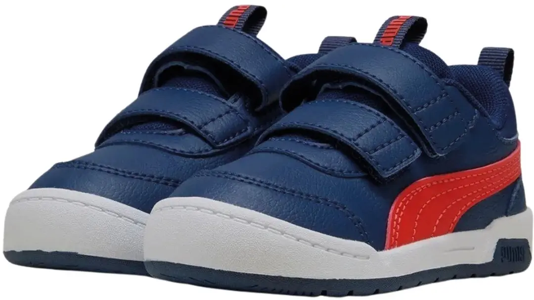 PUMA Multiflex 2 Sneakers Junior 27 - Donkerblauw/Wit/Rood
