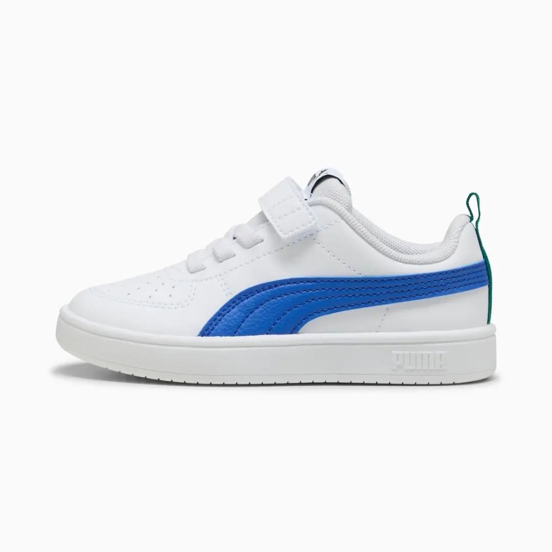 PUMA Rickie AC+ Sneakers 31 - Blauw/Groen/Wit - afbeelding 3 van 6