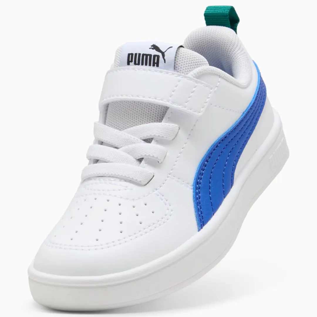 PUMA Rickie AC+ Sneakers 31 - Blauw/Groen/Wit - afbeelding 4 van 6