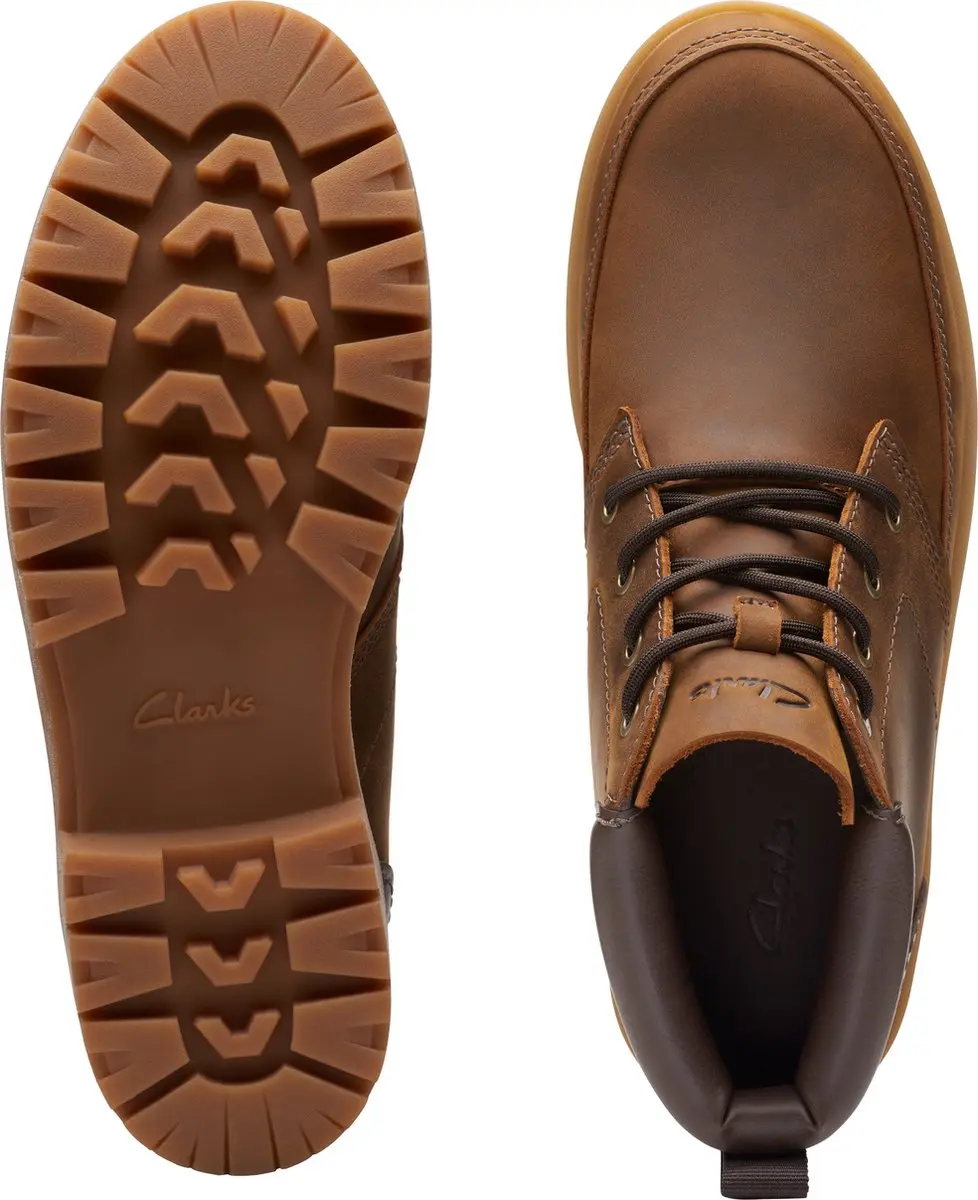 Clarks Heren Rossdale Mid G - Beeswax Leather - Maat 40 - afbeelding 3 van 6
