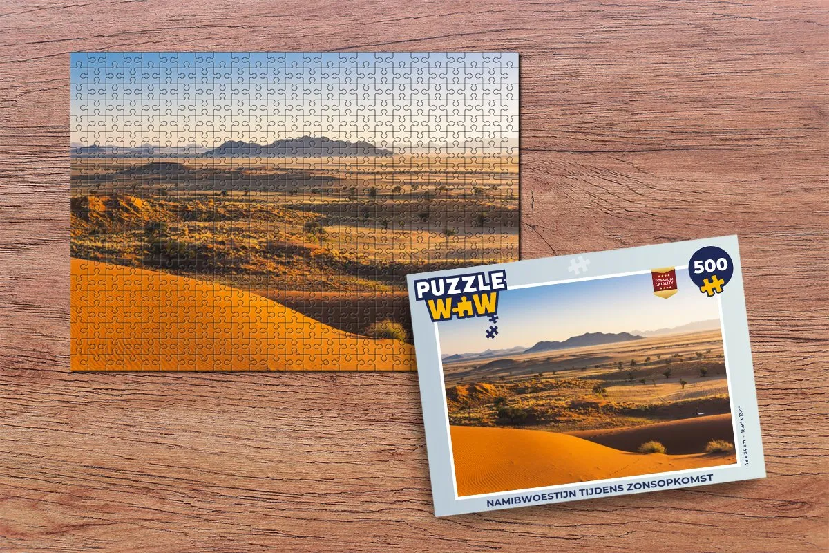 PuzzleWow Namibwoestijn Legpuzzel 500 Stuks - Multicolor