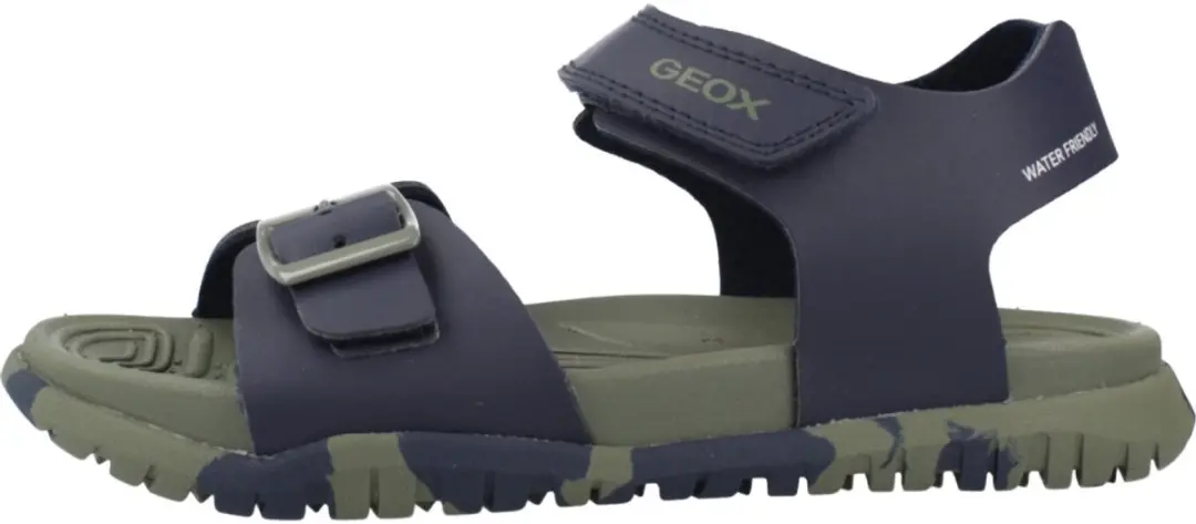 GEOX Fusbetto Sandalen - Marineblauw/Legergroen - Maat 36
