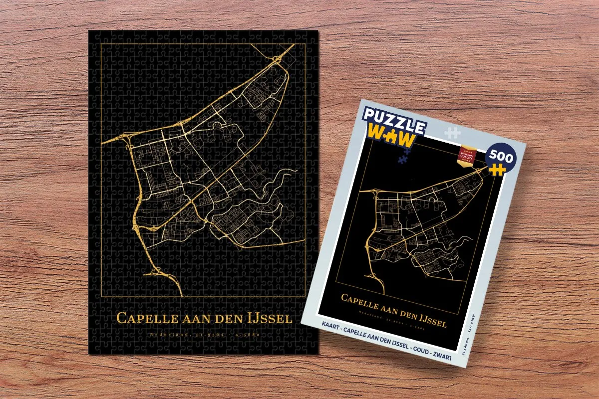 PuzzleWow Legpuzzel Capelle aan den IJssel 500 Stuks - Multicolor