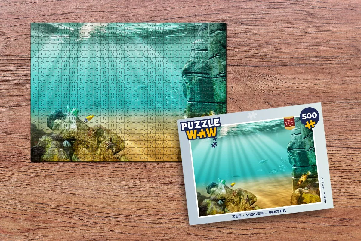PuzzleWow Zee Vissen Legpuzzel 500 Stuks - Multicolor