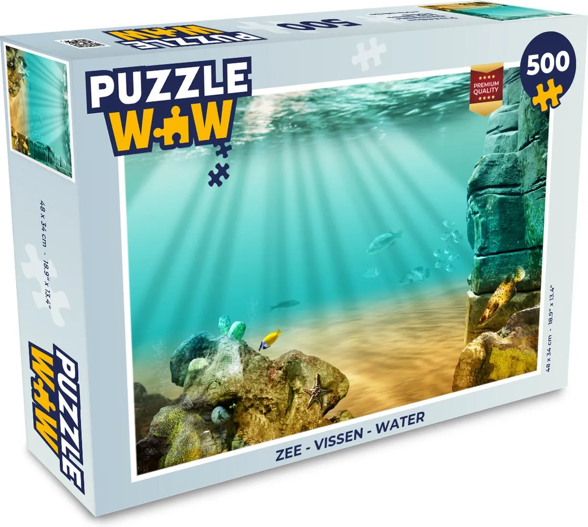 PuzzleWow Zee Vissen Legpuzzel 500 Stuks - Multicolor