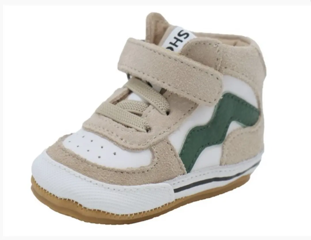 Shoesme Beige Green BABY-PROOF Veterschoenen - Maat 20