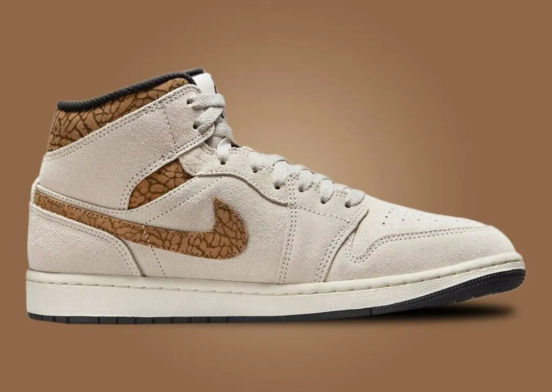 "Sneakers Nike Air Jordan 1 Mid Special Edition ""Brown Elephant"""