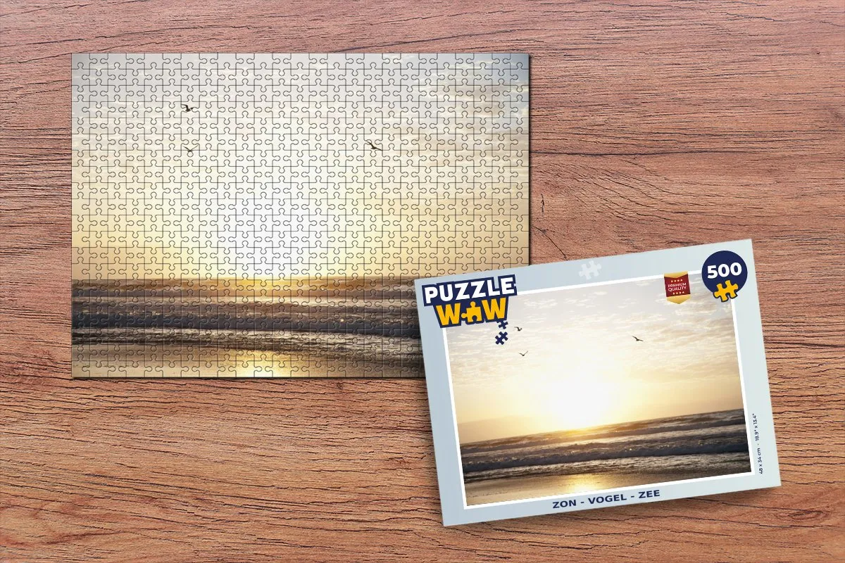 PuzzleWow Vogel Zee Legpuzzel 500 Stuks - Multicolor