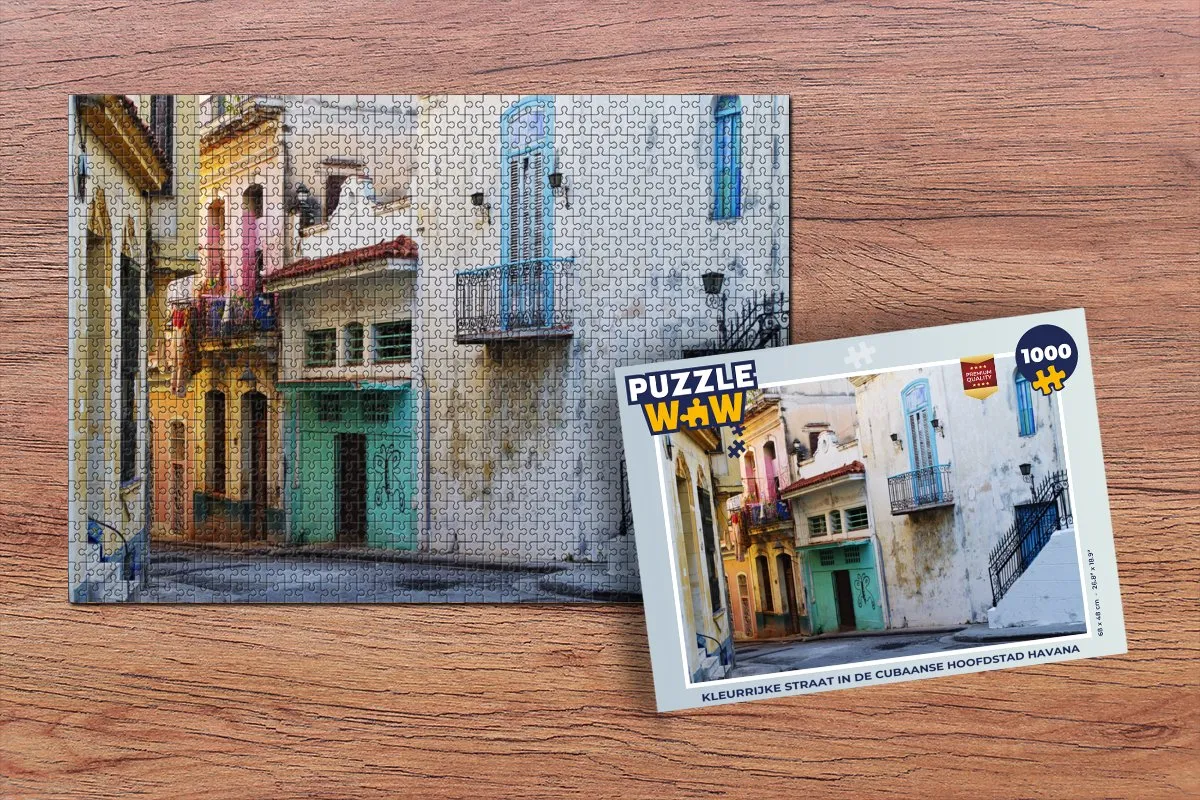 PuzzleWow Havana Legpuzzel 1000 Stuks - Multicolor