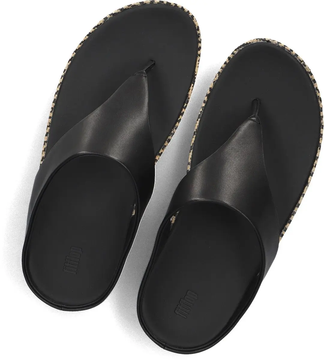 FITFLOP Lulu Lux Graphic Weave Toe-post Slippers