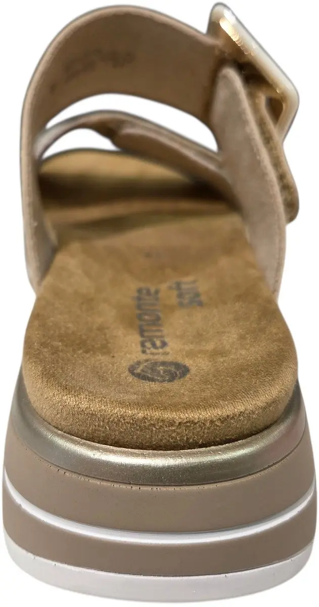 Remonte D1J61-90 Slippers Dames - Beige/Goud - 38 - afbeelding 3 van 6