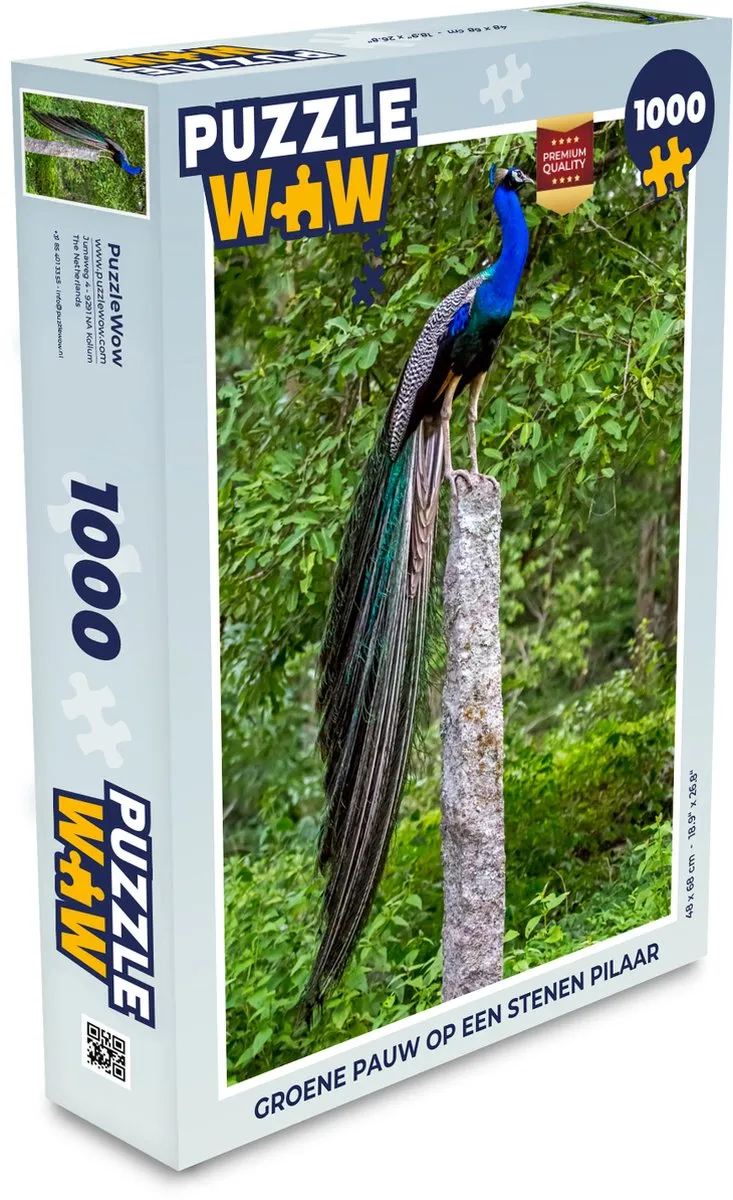 PuzzleWow Bos Tak Legpuzzel 1000 Stuks - Multicolor