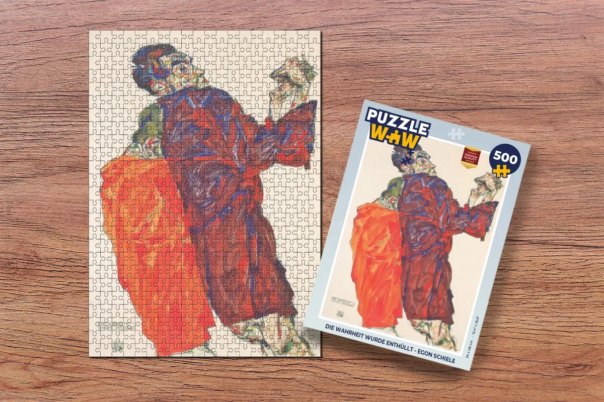 PuzzleWow Egon Schiele Legpuzzel 500 Stuks - Multicolor