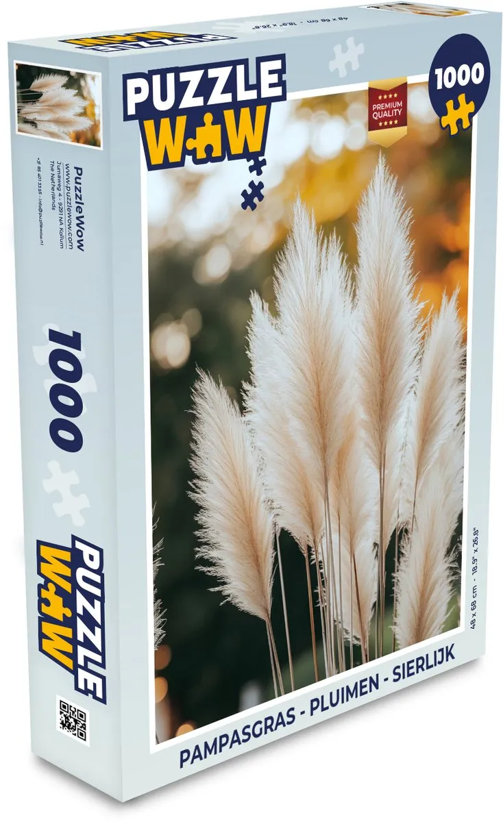 PuzzleWow Puzzel Pampasgras - 1000 Stuks