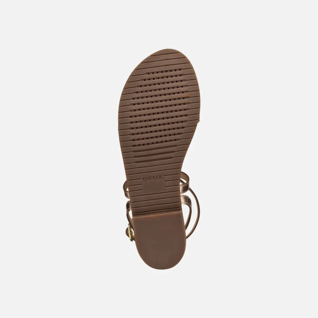 Geox Sozy Plus Dames Sandalen - Maat 39 - Donker/Licht Goud - afbeelding 5 van 6