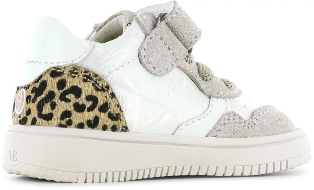 Shoesme Sneakertje Beige Panterprint - Meisjes - Maat 19 - afbeelding 3 van 6