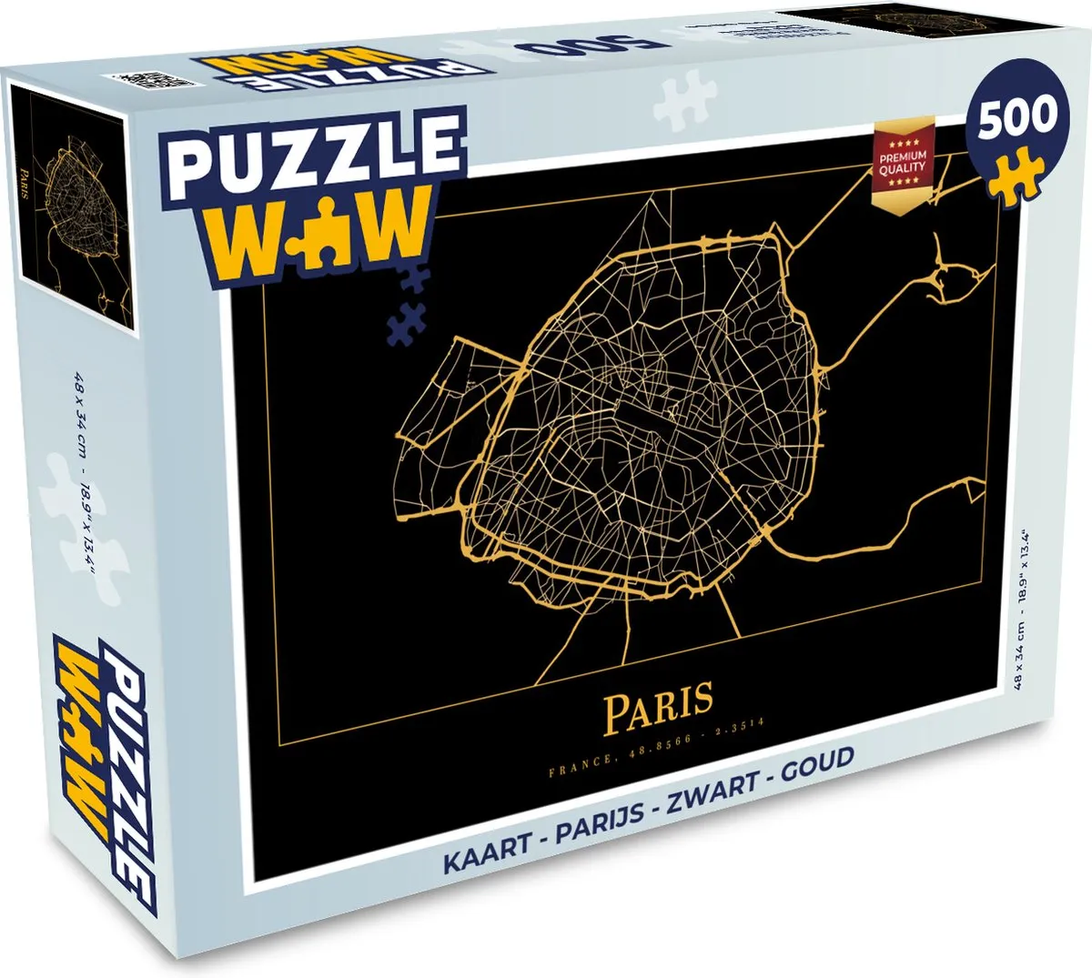 PuzzleWow Parijs Legpuzzel 500 Stuks - Multicolor